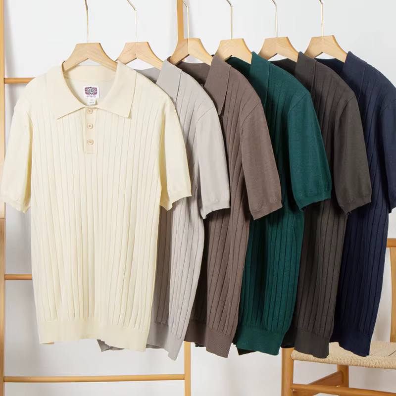 Polo à manches courtes Mulberry InjVintage pour hommes