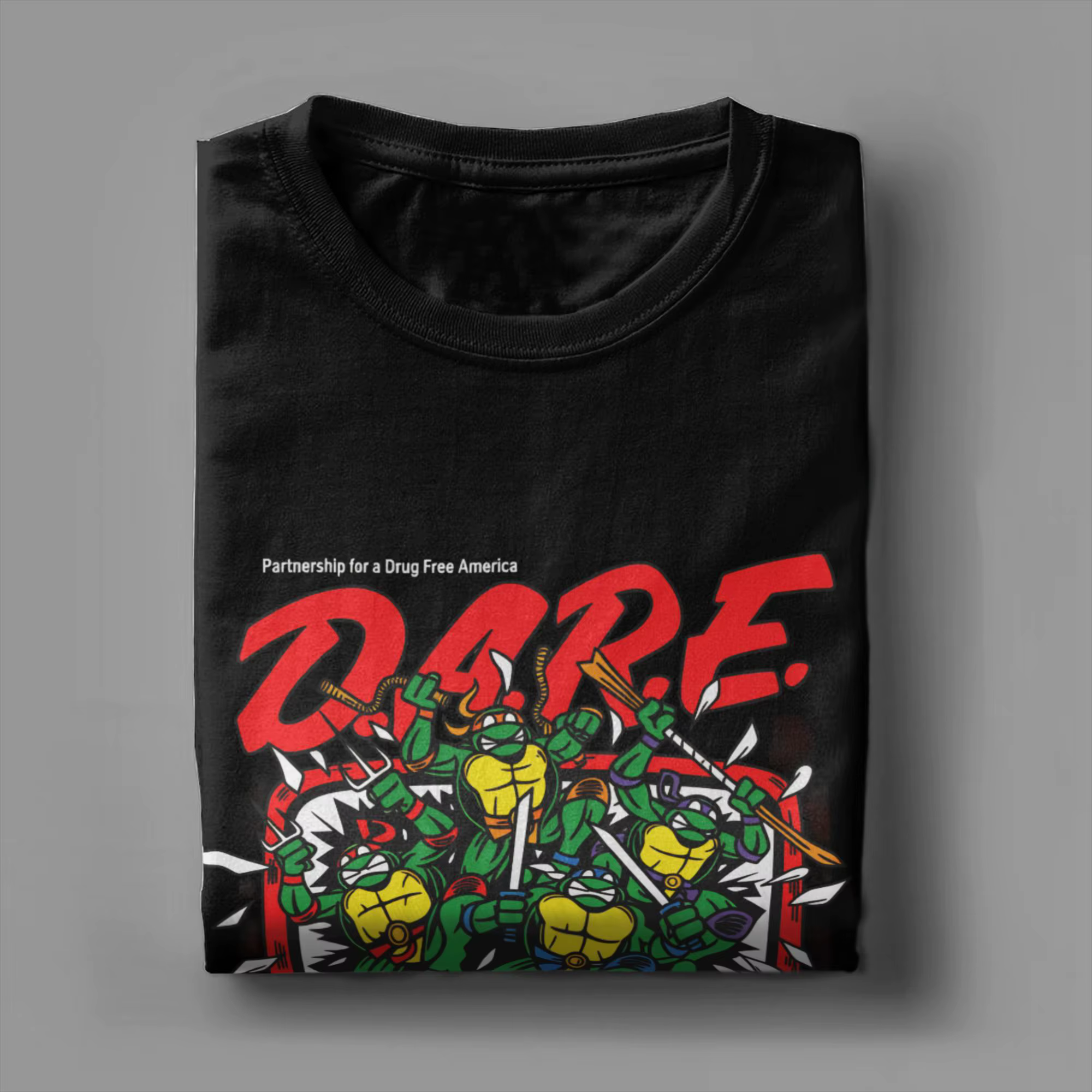 TMNT D.A.R.E. T-shirt Just Say No pour hommes