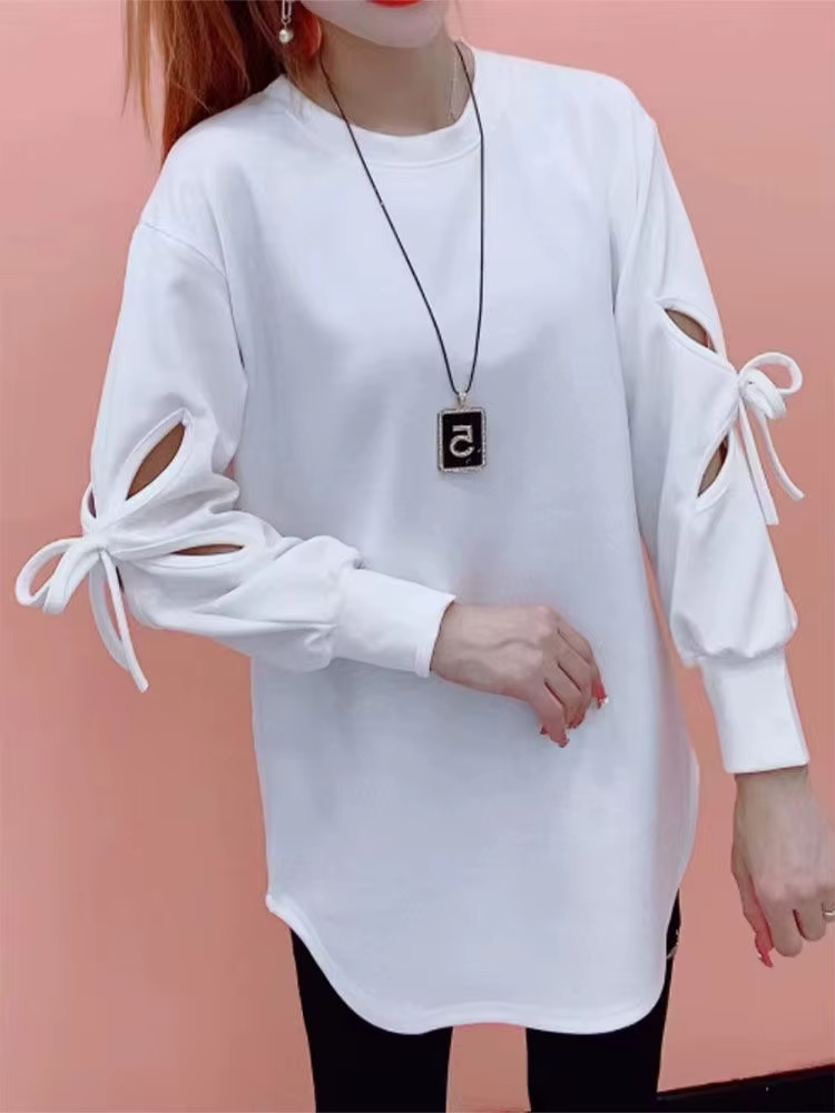 Femme T-shirt mode coréenne vêtements haut élégant printemps