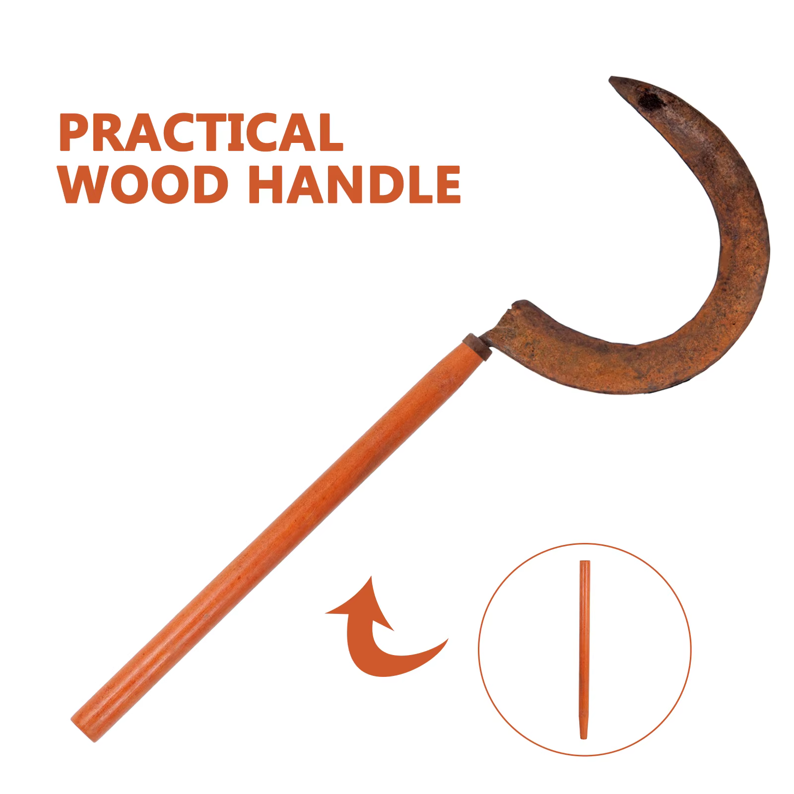 Outil à manche en bois, remplacement du bois dur pour pelle, houe, outils agricoles de jardinage, confortable, antidérapant, universel