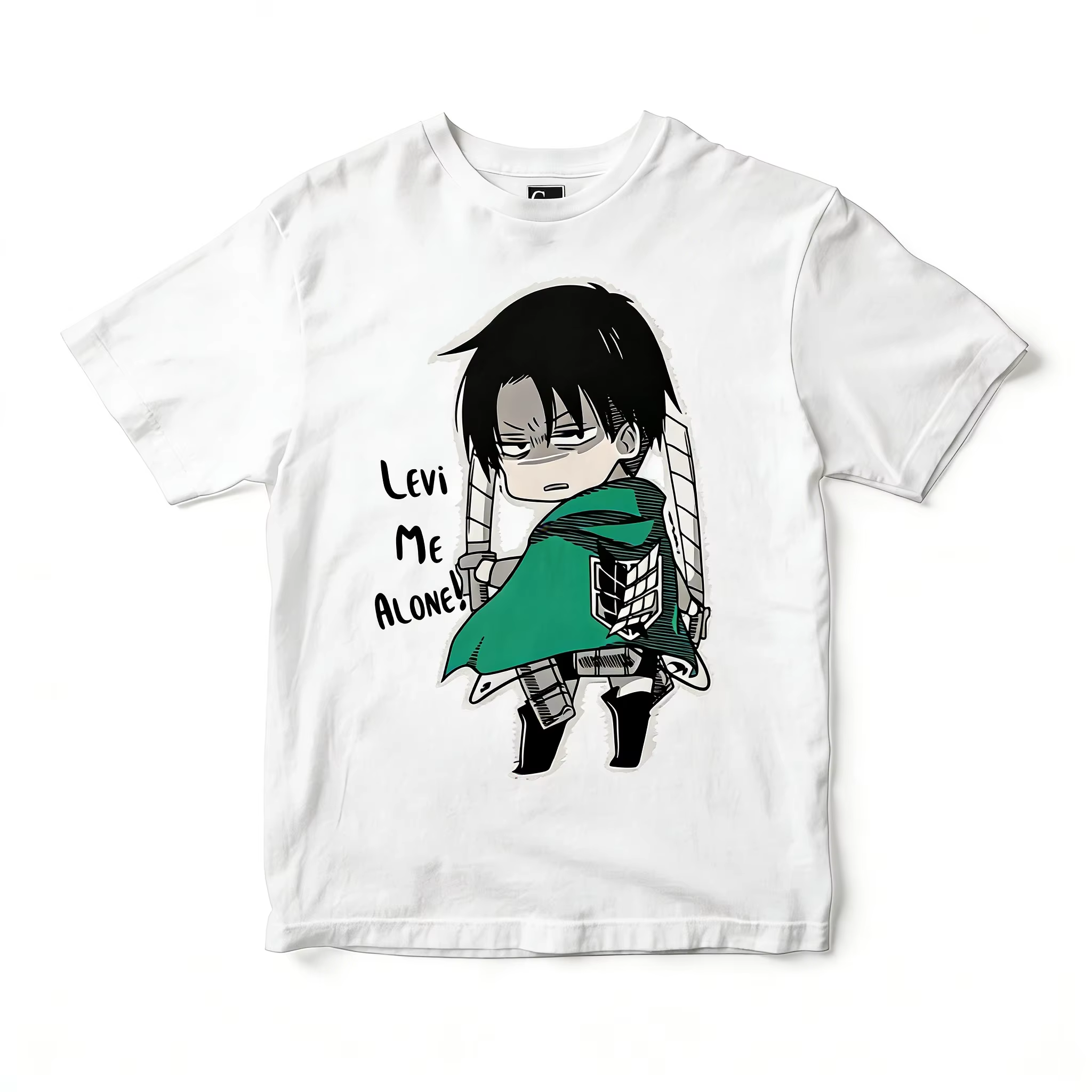 T-shirt imprimé Levi de l'anime Attack on Titan pour hommes et femmes