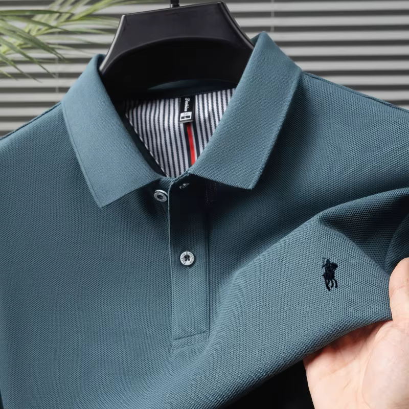 100% coton marque de luxe manches courtes polo shirt hommes nouveau classique pony broderie été T-shirt haut de gamme mode décontracté Paul top