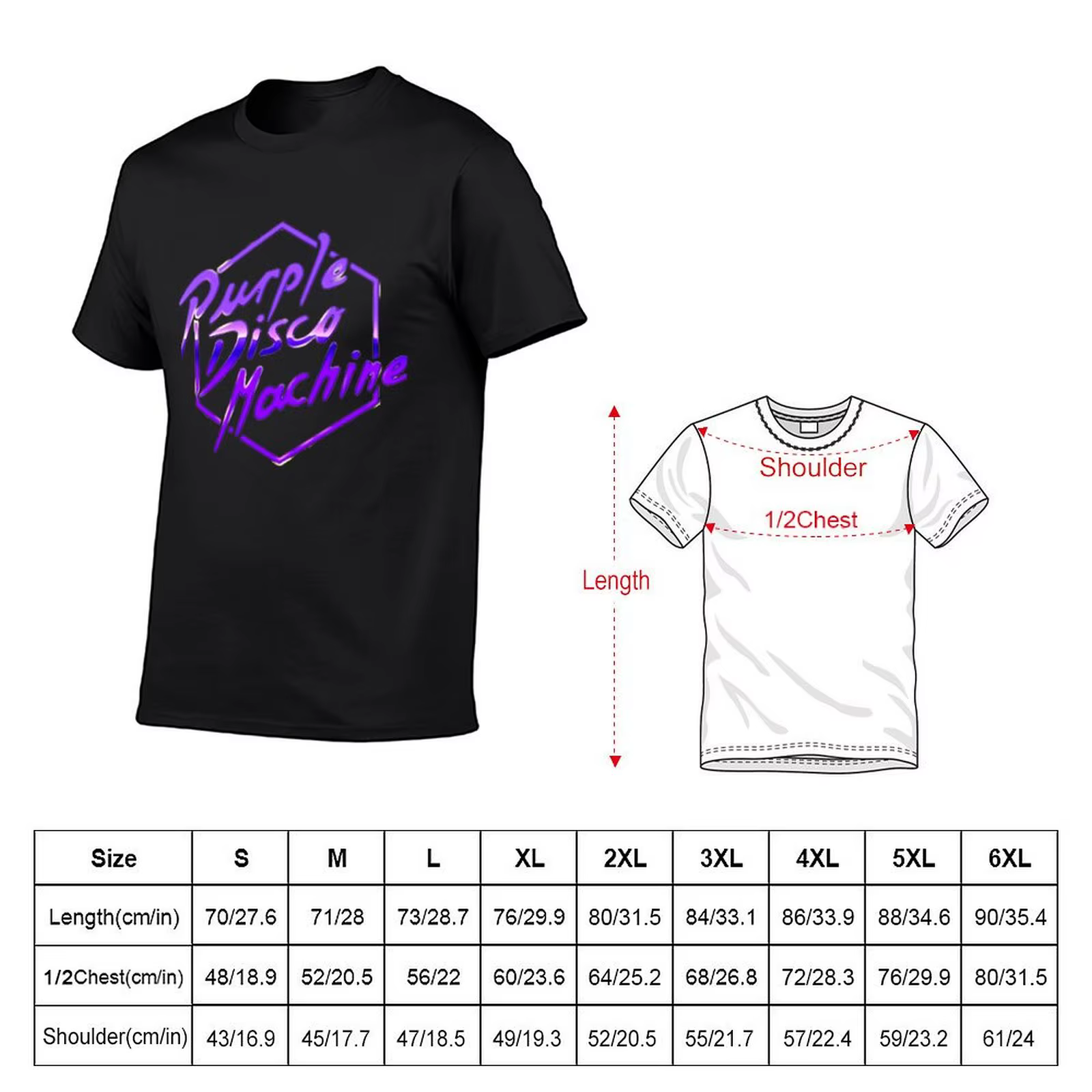 Violet Disco Machine dj allemagne T-Shirt personnalisé vêtements d'été hommes t-shirts drôles