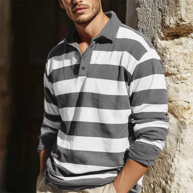 Polo de Golf à manches longues pour hommes