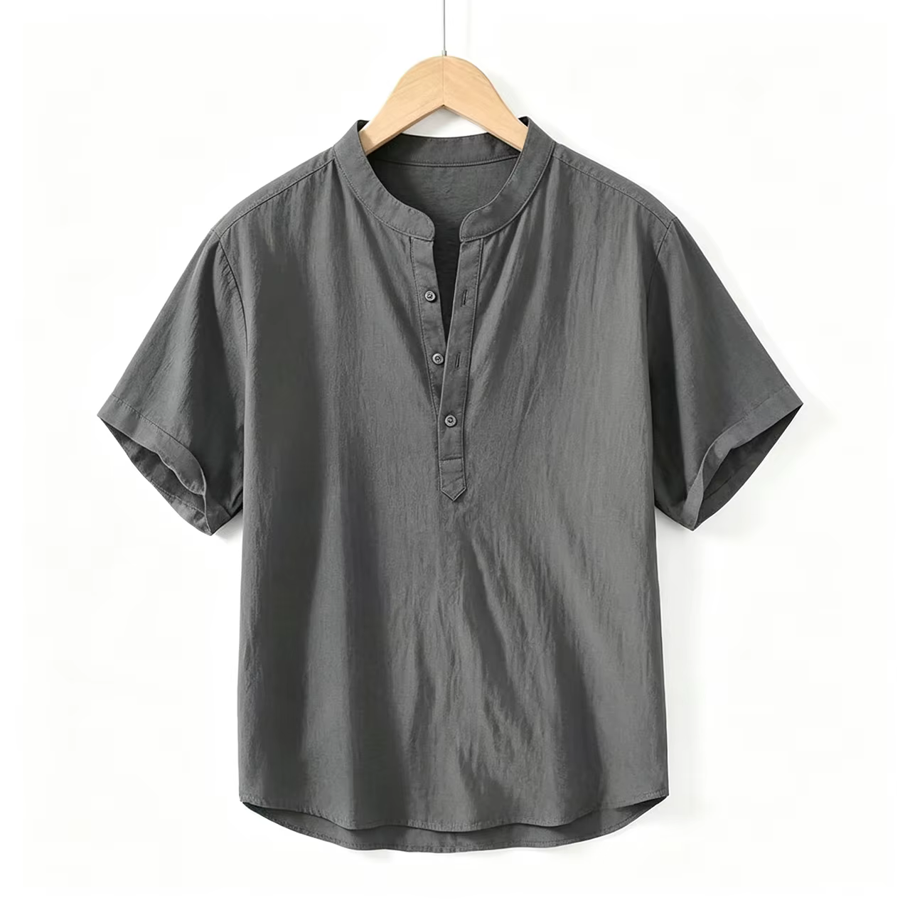 Nouvelles chemises en coton et lin pour hommes