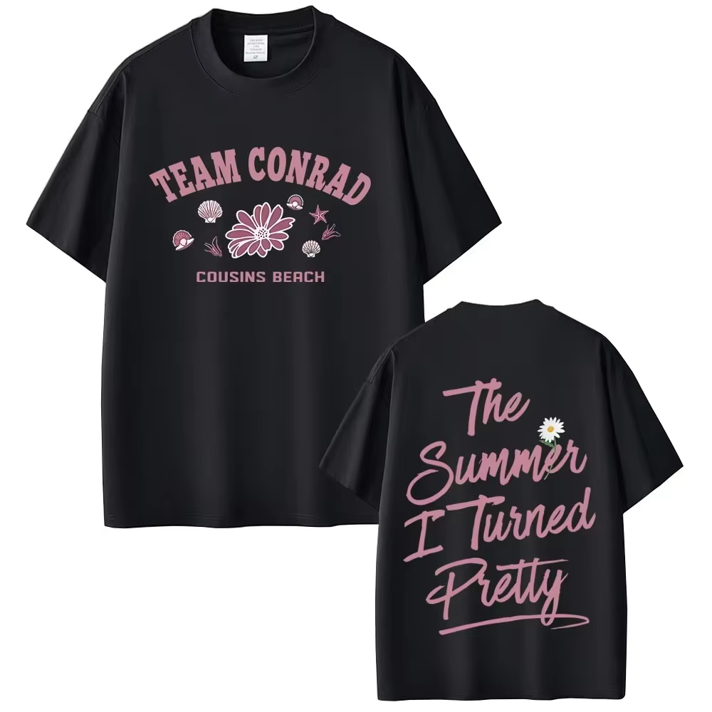 TV jouer l'été je transformé jolie équipe Conrad Cousins plage Double face impression T-shirt hommes femmes mode décontracté Vintage t-shirts