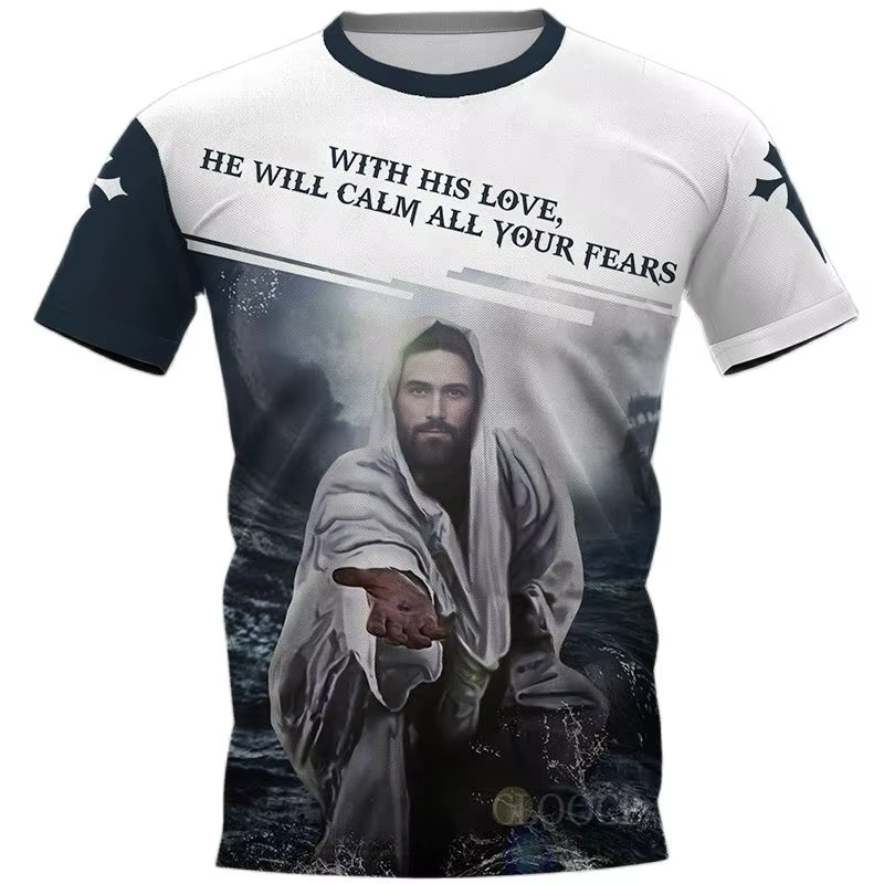T-shirt graphique chrétien de Jésus pour hommes et femmes