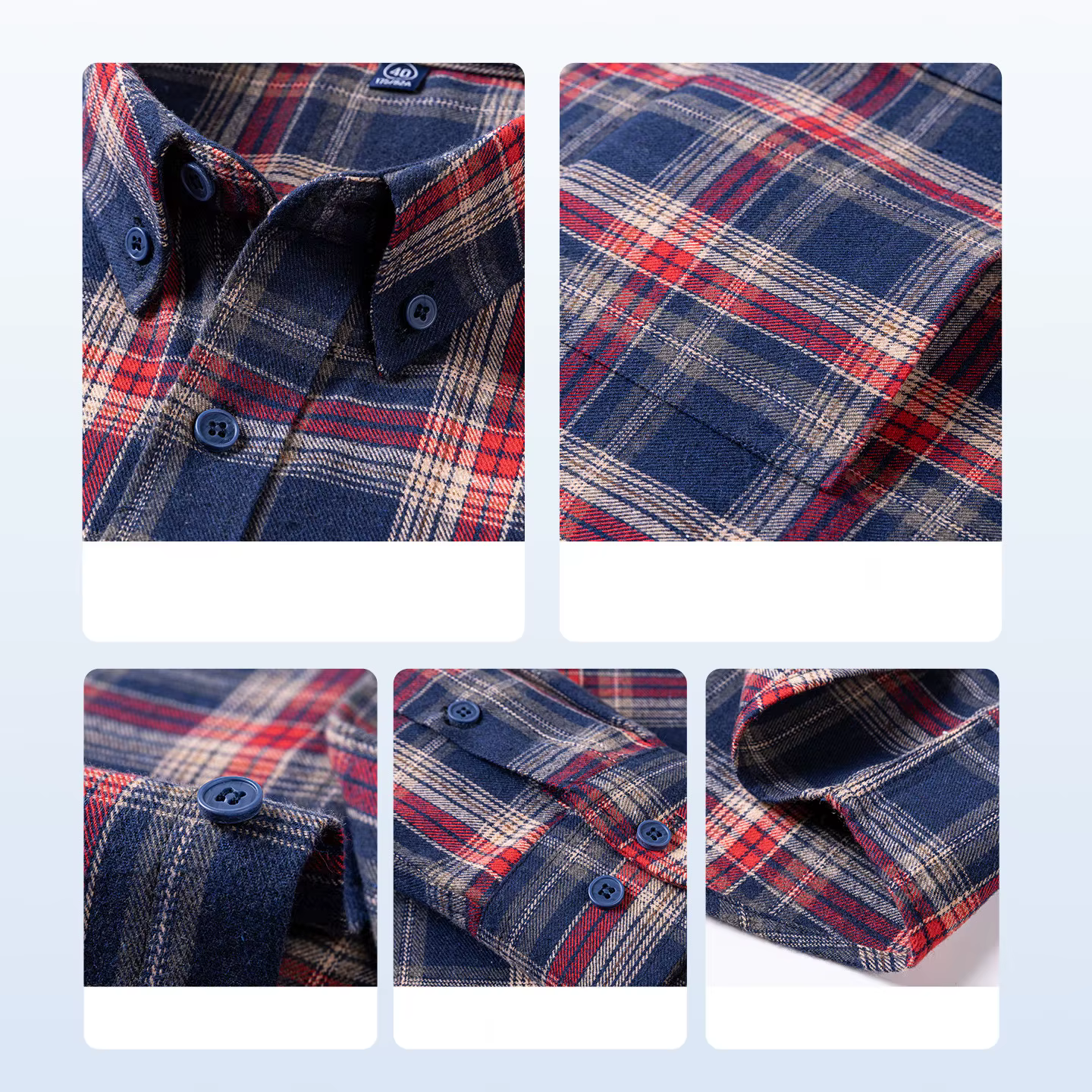 Chemise en flanelle pour homme