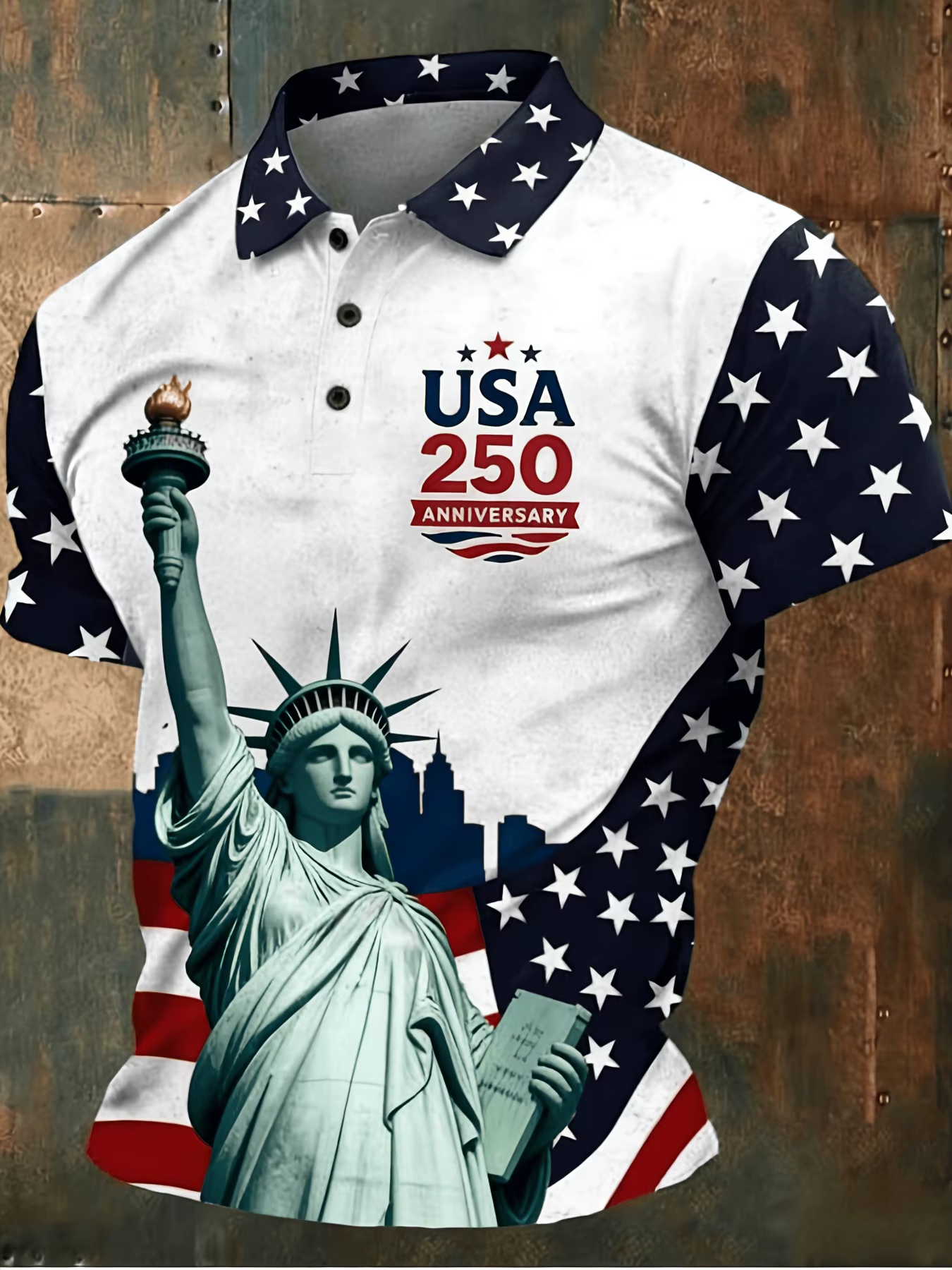 Polo patriotique USA pour homme