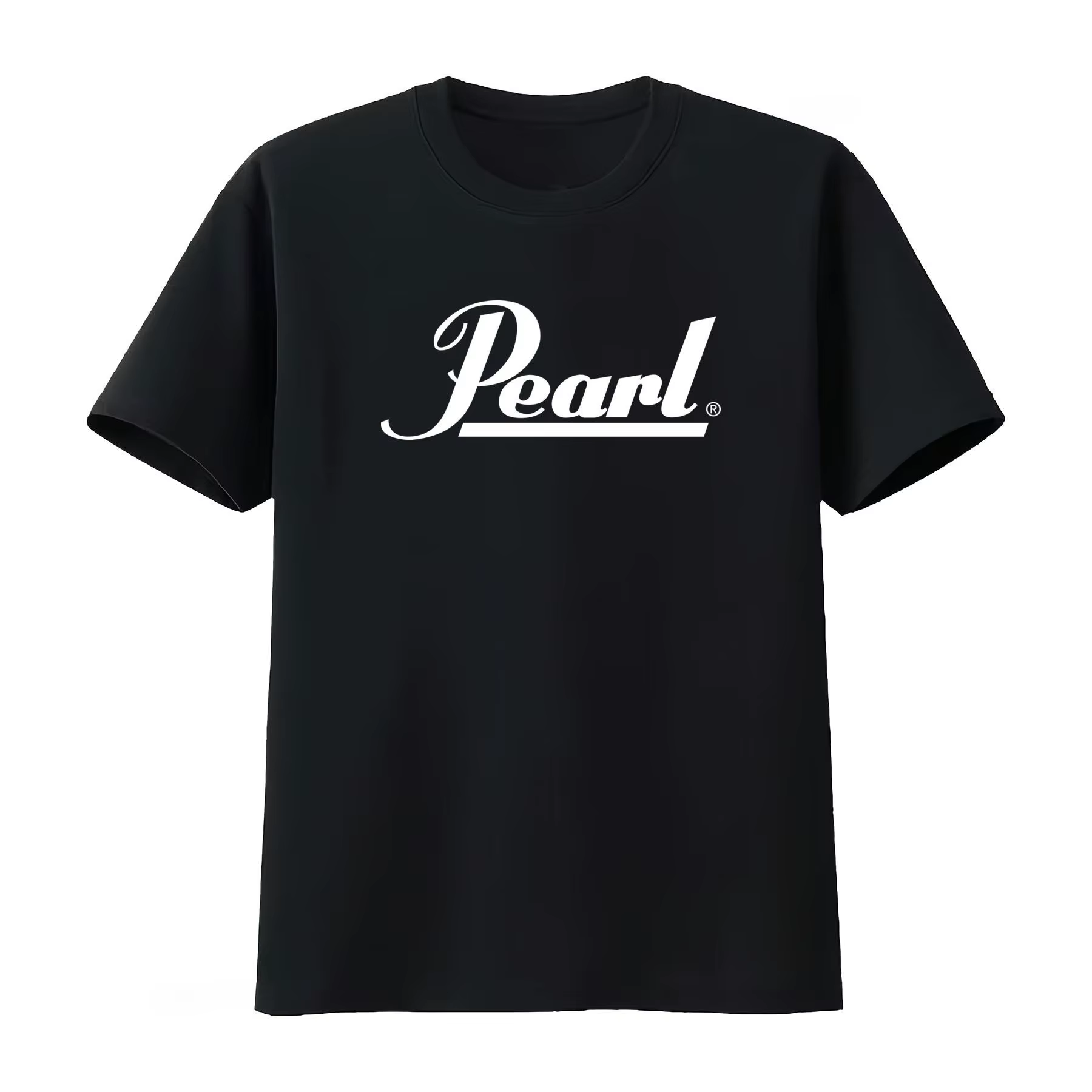 T-shirt Logo Pearl Drums Noir et Blanc – Affirmez Votre Style