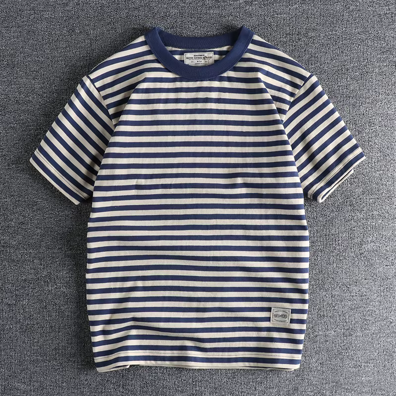 T-shirt rayé vintage pour homme