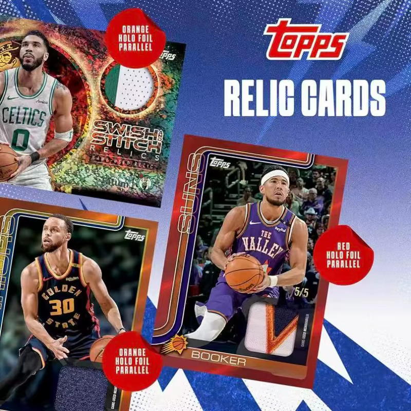 Collection de cartes de stars de basket-ball NBA Topps authentiques 2025-2026
