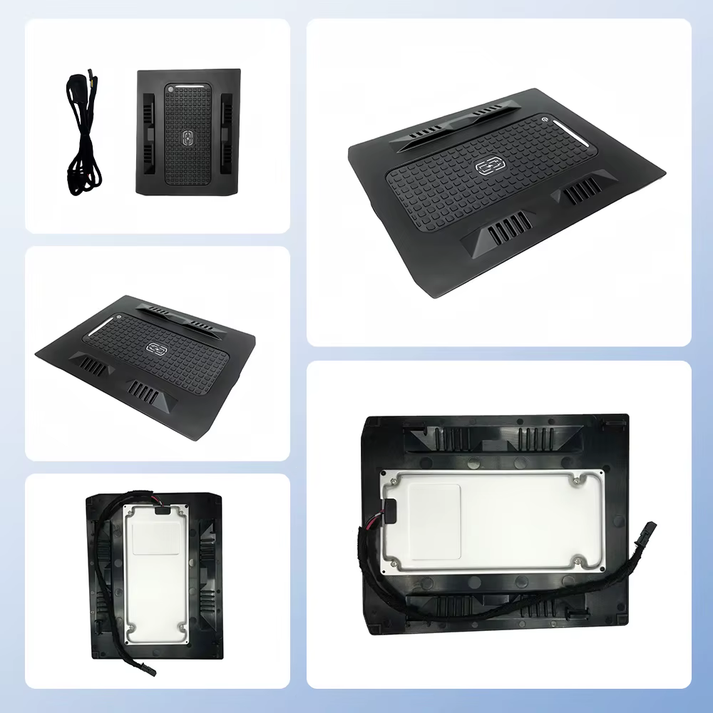 Chargeur de voiture sans fil 15W pour Volkswagen Polo 2019-2022, accessoires de voiture compatibles avec Xiaomi iPhone