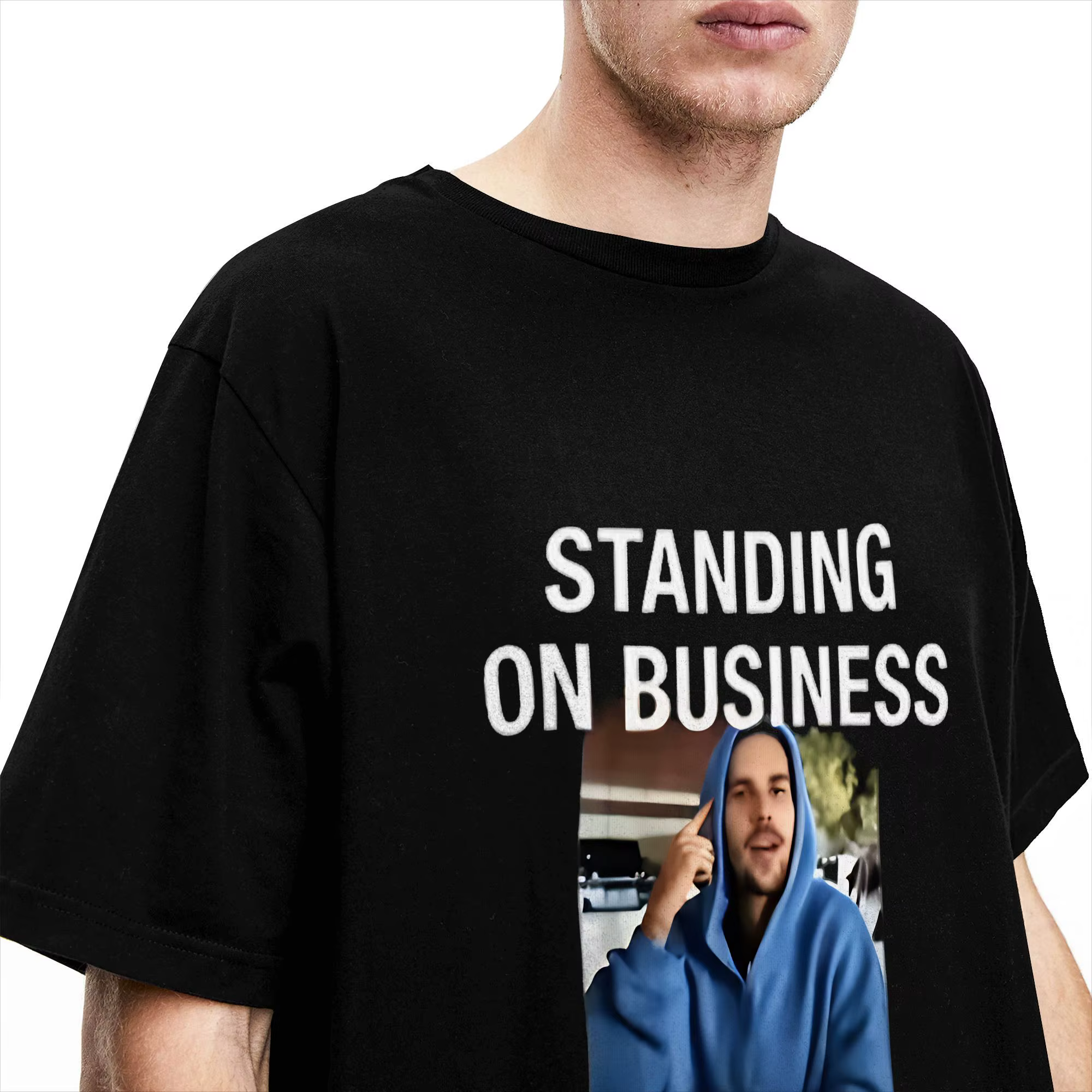 T-shirt Singer JB Justins Biebers pour hommes, en coton, décontracté, col rond, manches courtes, grande taille
