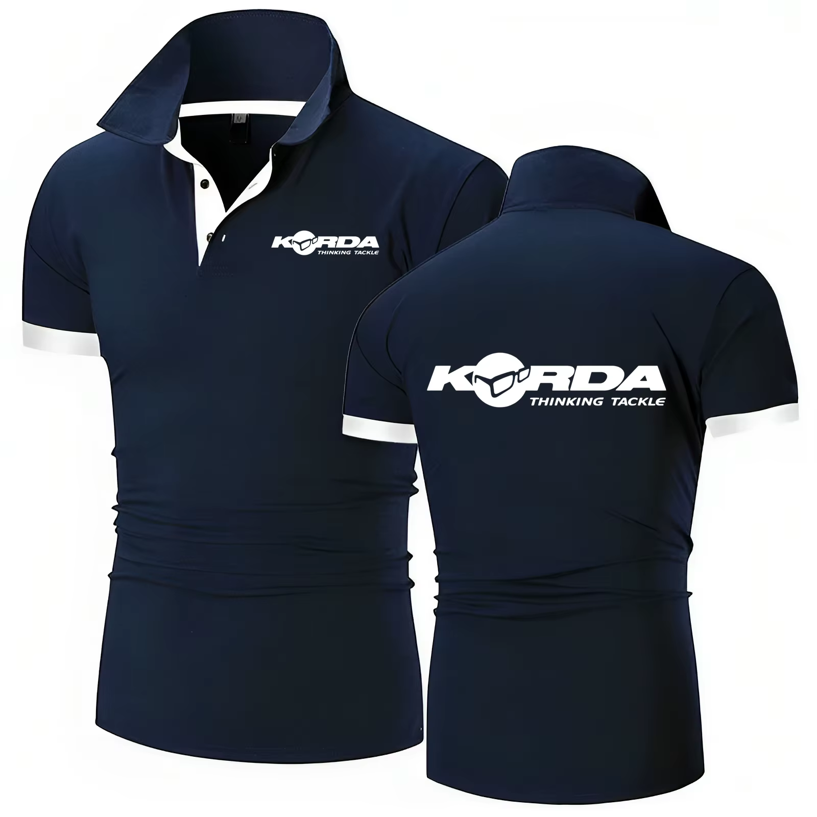 Korda inspiré hommage polos pêche à la ligne Camping revers t-shirts classique