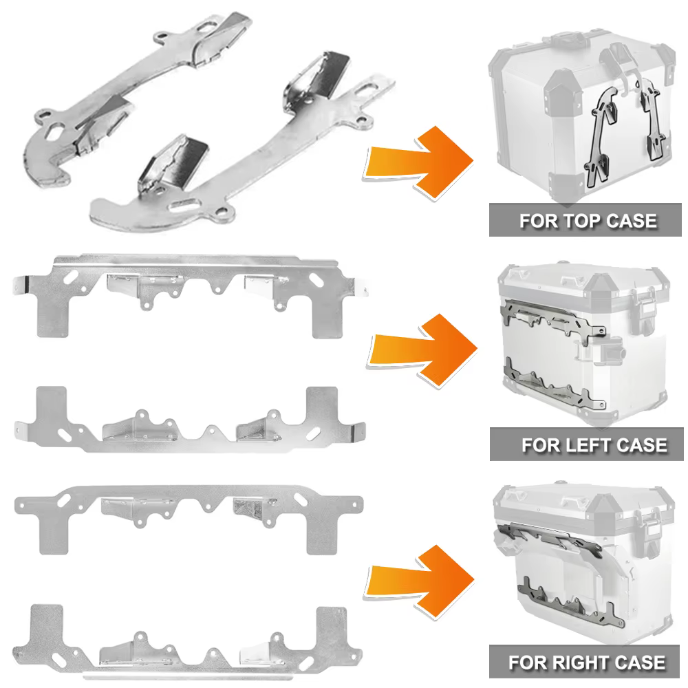 Support fixe de valise en aluminium, plaque de montage pour sacoche supérieure pour BMW R1200GS Adventure R1250GS LC ADV GS R1200 R1250 R1200GSA