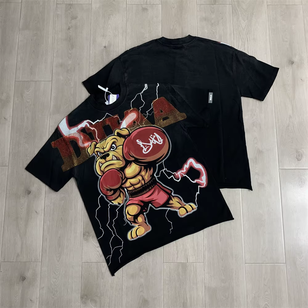 T-shirt Streetwear Tendance Duaa à Manches Courtes Homme Femme