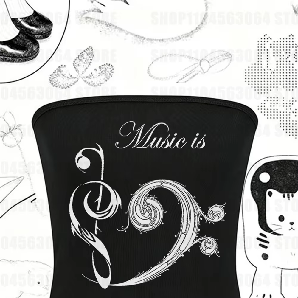 Vêtements vintage Emo années 90 pour femmes