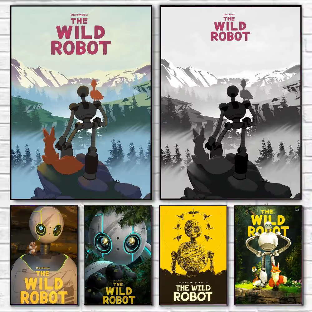 Affiche de robot W-Wild, art mural décoratif HD, décoration murale imperméable pour la maison, pour salon, chambre à coucher, café, cadeau élégant