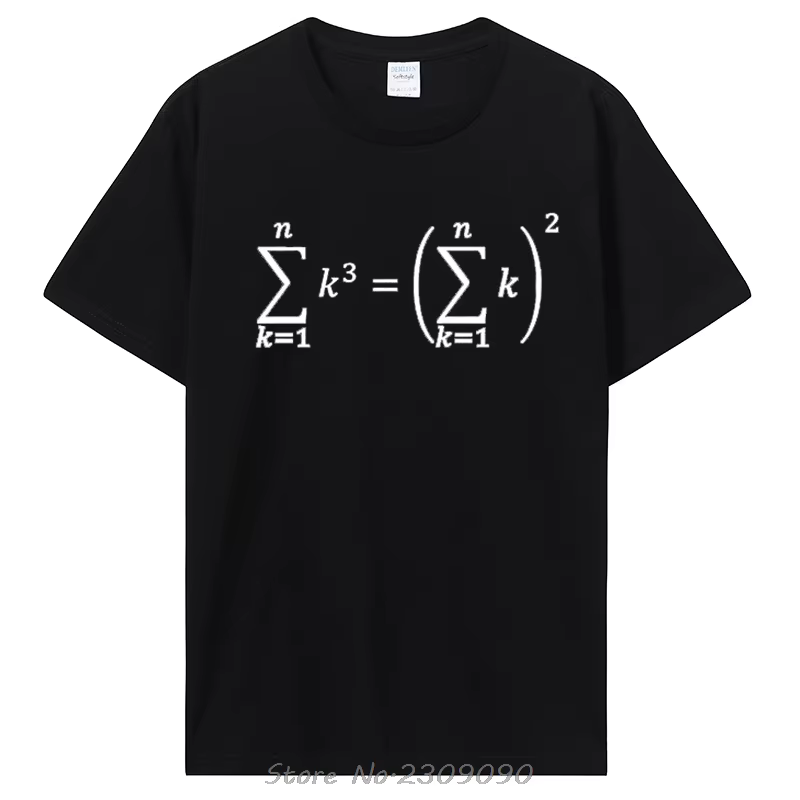 T-shirt Sum of Cubes Maths Print
