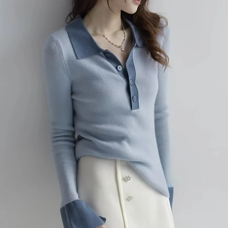 T-shirt à col polo pour femme
