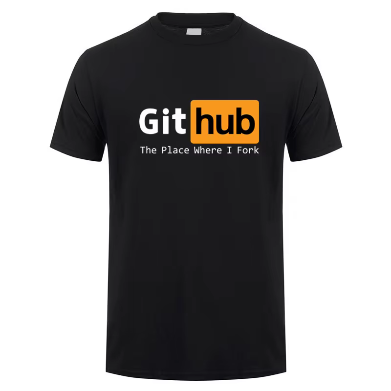 Github t-shirt été hommes drôle
