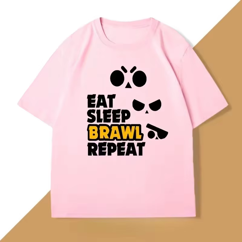 T-shirt « Eat Sleep Brawl Repeat » pour hommes et femmes