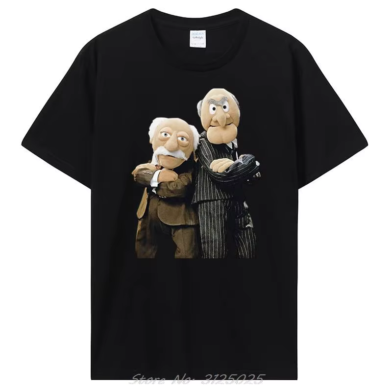 T-shirt noir Statler et Waldorf