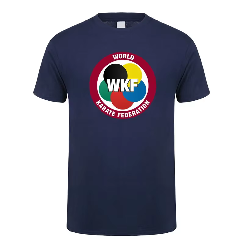 WKF World Karate Federation T Shirt Hommes polyester haut respirant pour le sport