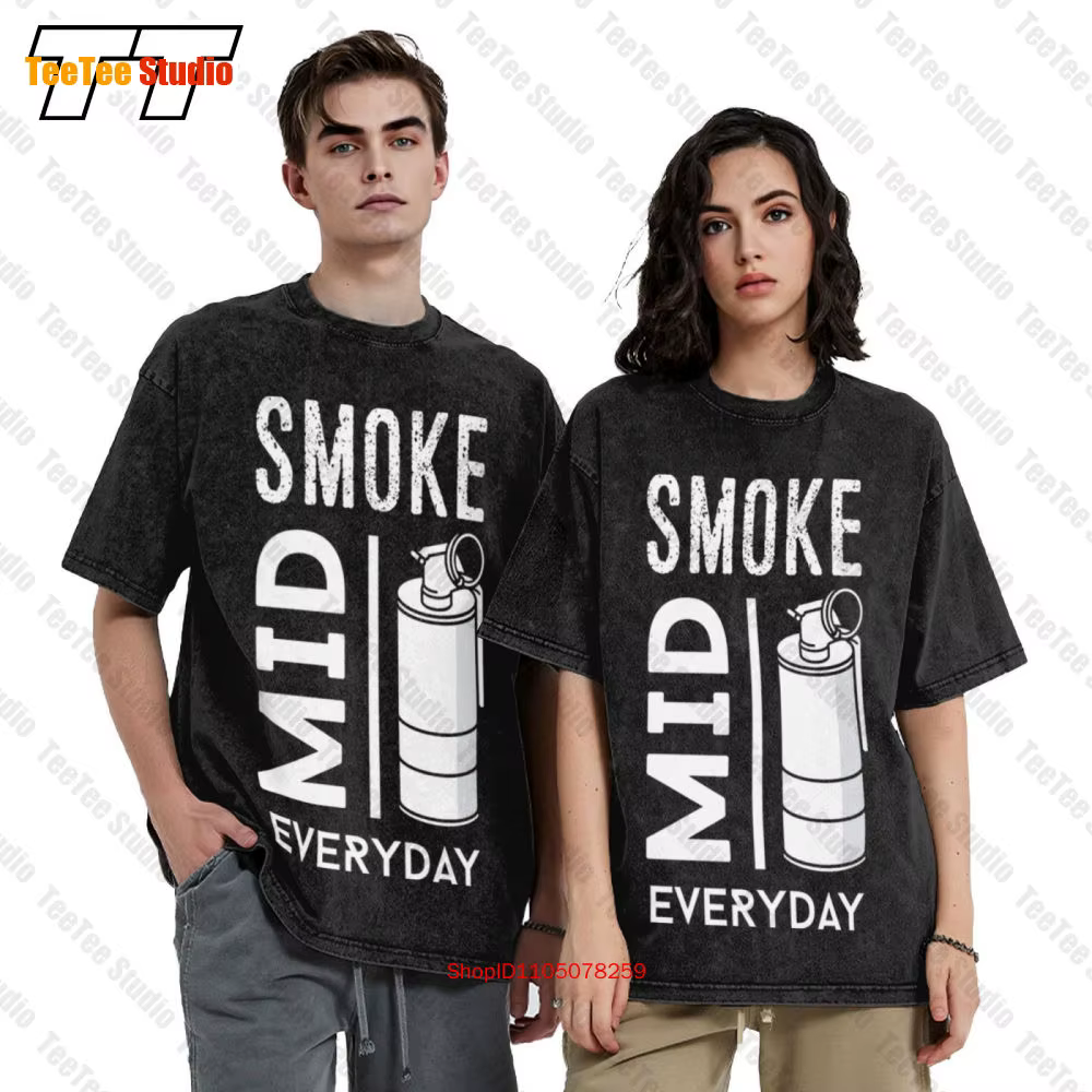 Cs Go Gaming Smoke Mid Everyday Counter Strike T-Shirt surdimensionné Vintage OG9O
