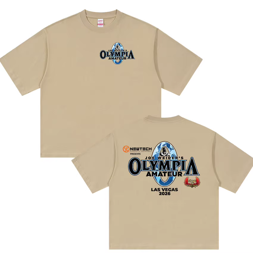 T-shirt graphique Olympia Gym Fitness Pump 2026 pour homme