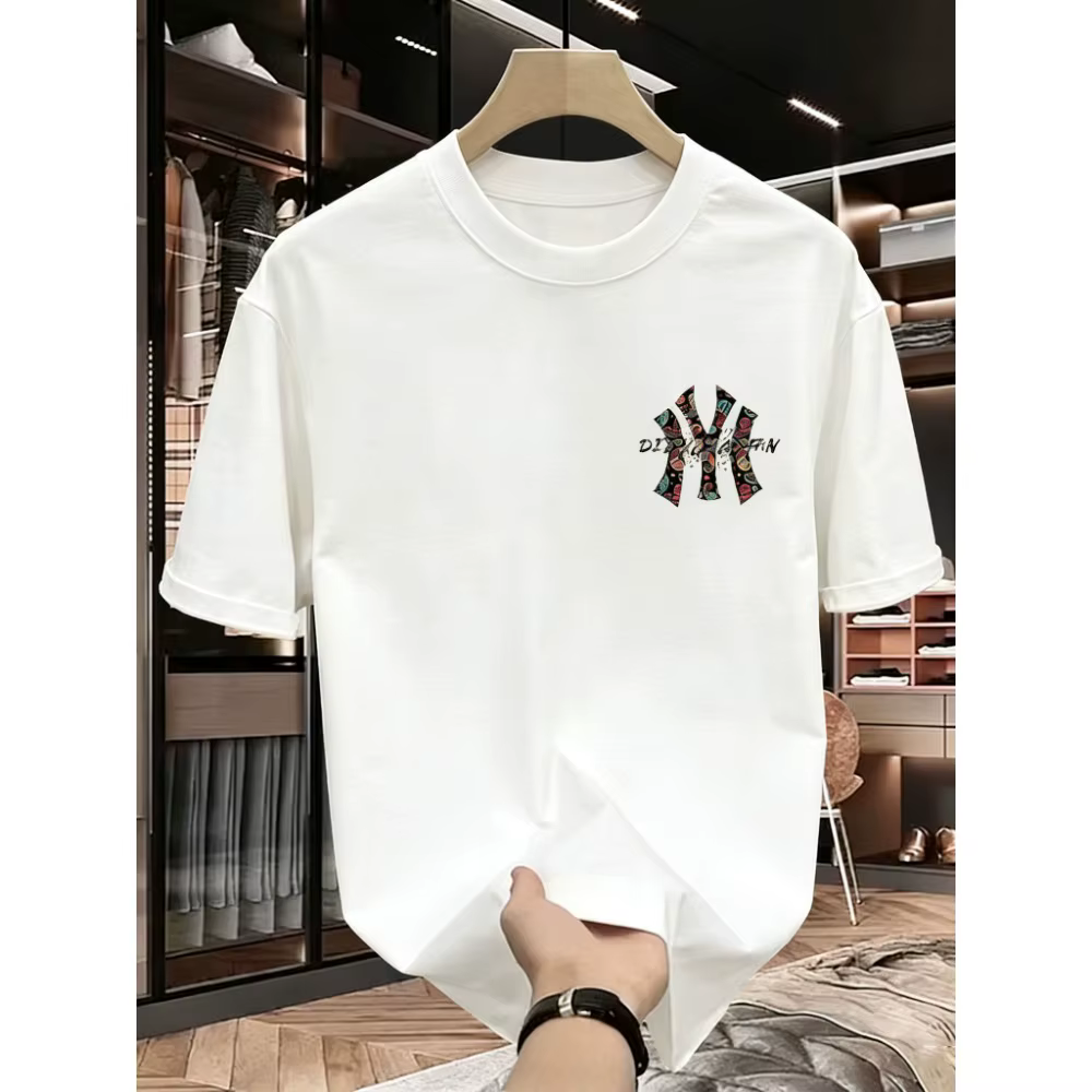 T-shirt imprimé Paisley NY de marque tendance et luxueuse