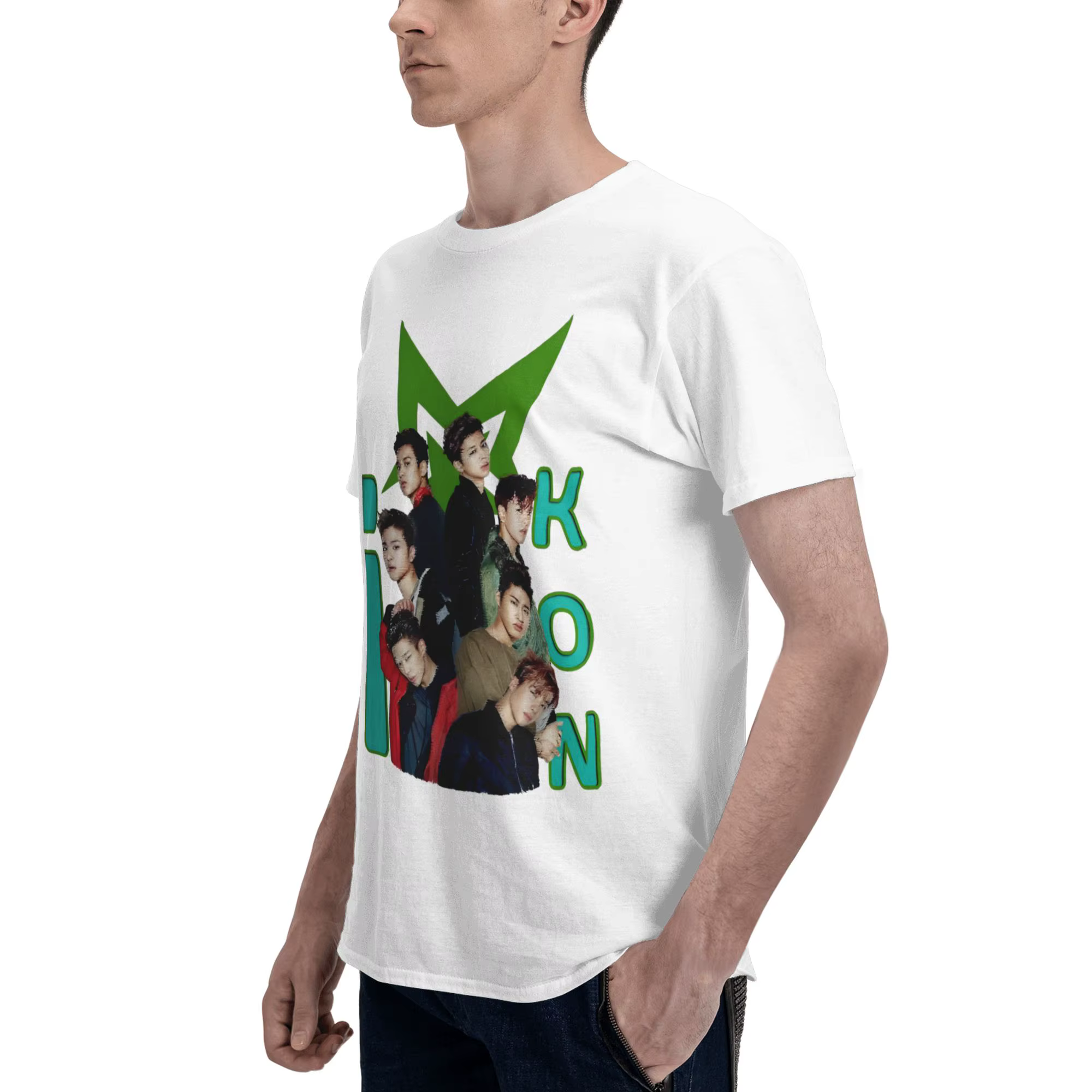 T-shirt du groupe iKON Kpop pour hommes et femmes, vêtements 100% coton, nouvelle collection