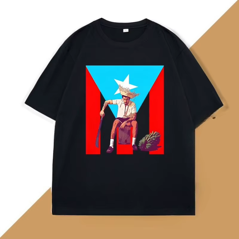 T-shirt Bad Bunny avec drapeau de Porto Rico