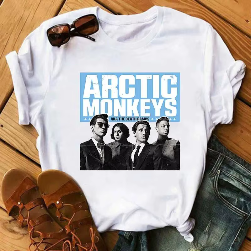 Arctic Monkeys Rock Band imprimé graphique t-shirt hommes mode Vintage Hip Hop Streetwear à manches courtes grande