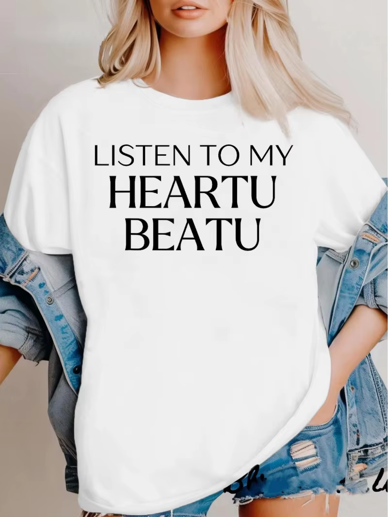 T-shirt avec paroles de Changbin Binnie « Listen to the Beauty of My Heart »
