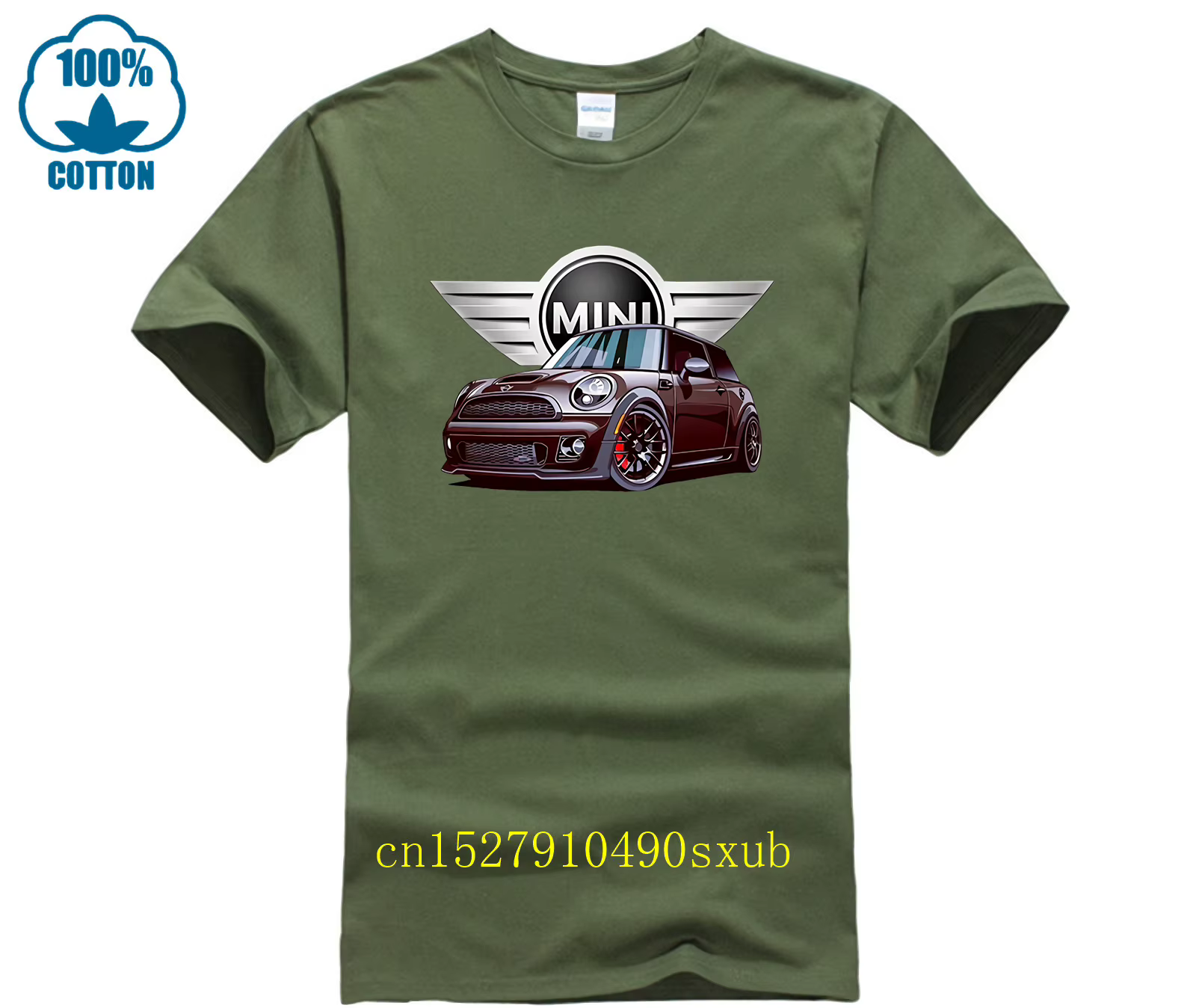 T-shirt col rond avec logo Mini Cooper Racing