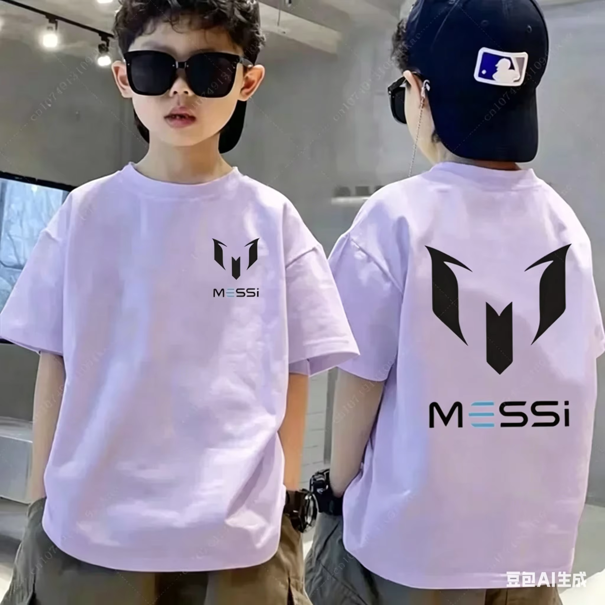 T-shirt personnalisé à manches courtes pour enfants