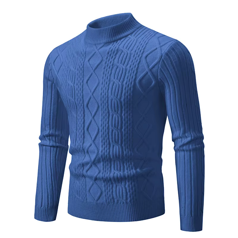 Pull Jacquard à col rond pour homme