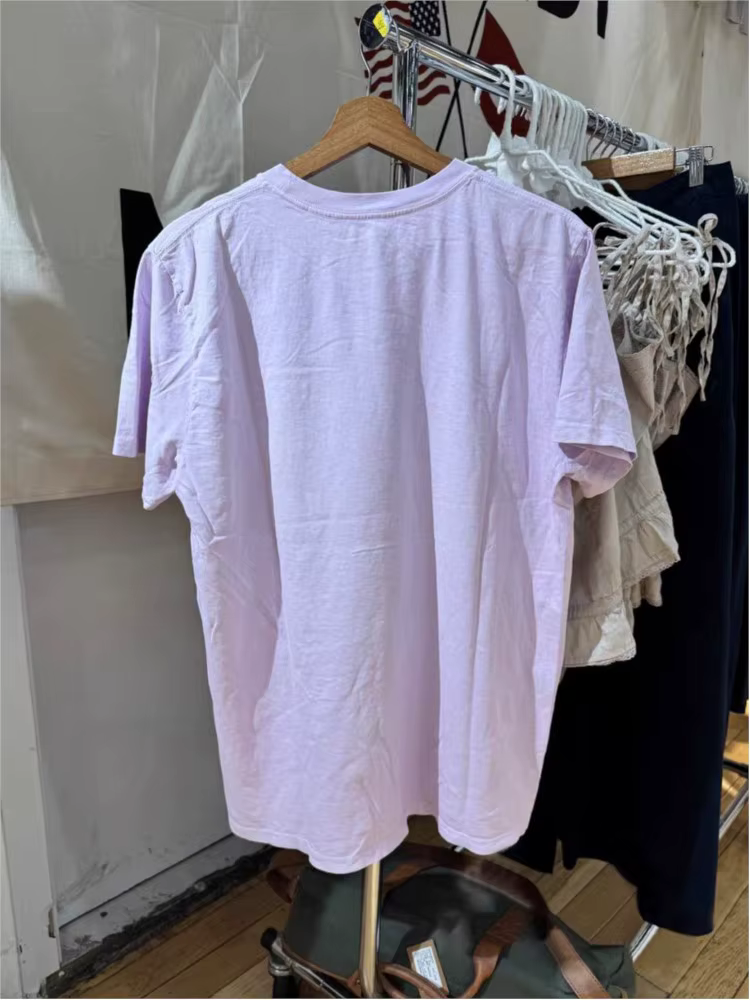 Violet Harley moto imprimé T-shirts femmes été décontracté coton col rond manches courtes