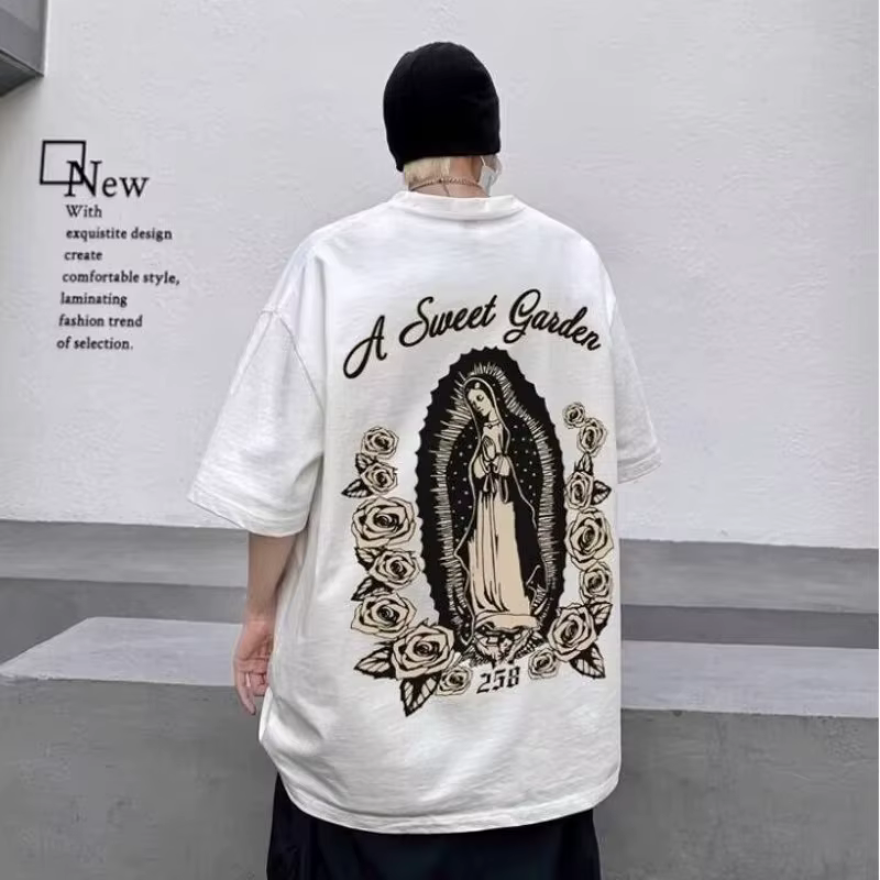 T-shirt ample surdimensionné pour hommes