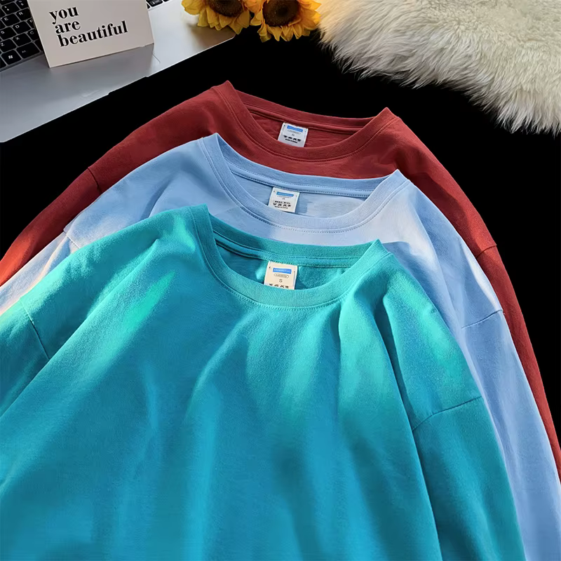 T-shirt blanc à manches longues pour hommes et femmes