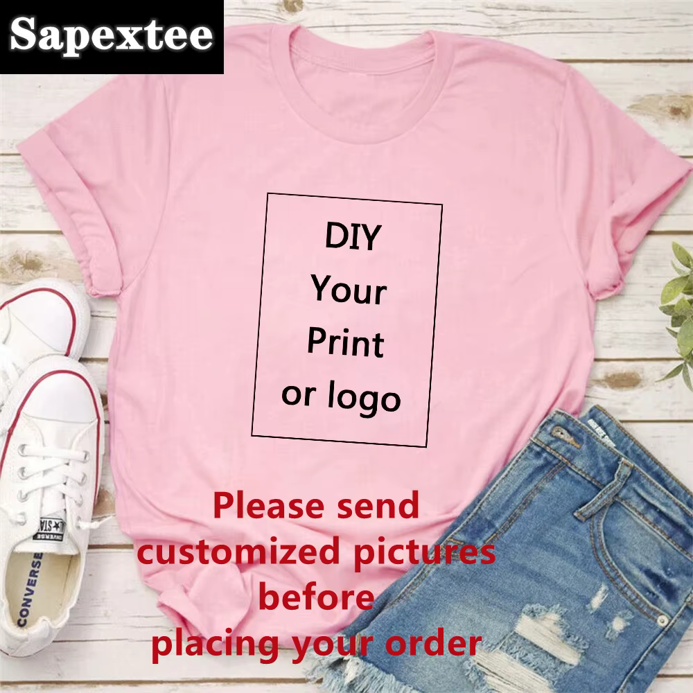 Impression personnalisée loisirs T-Shirt été femmes bricolage votre Photo ou Logo