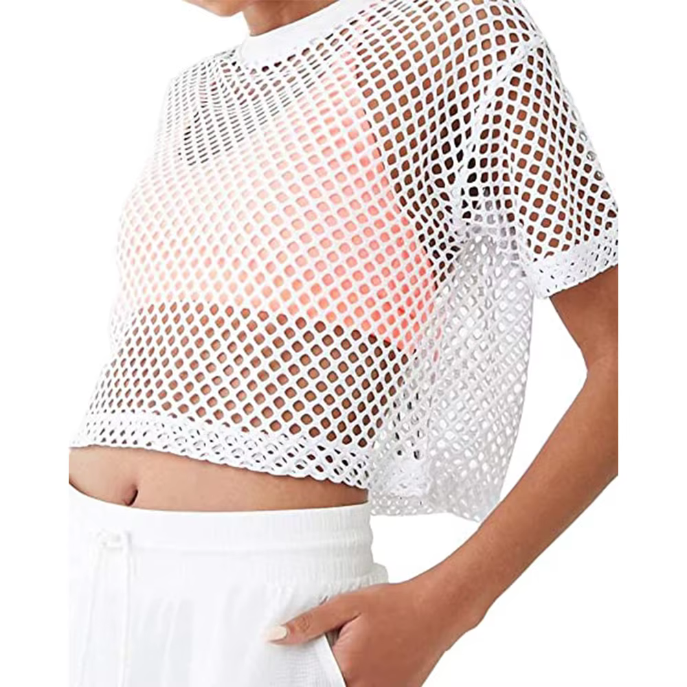 T-shirt manches courtes col rond femme
