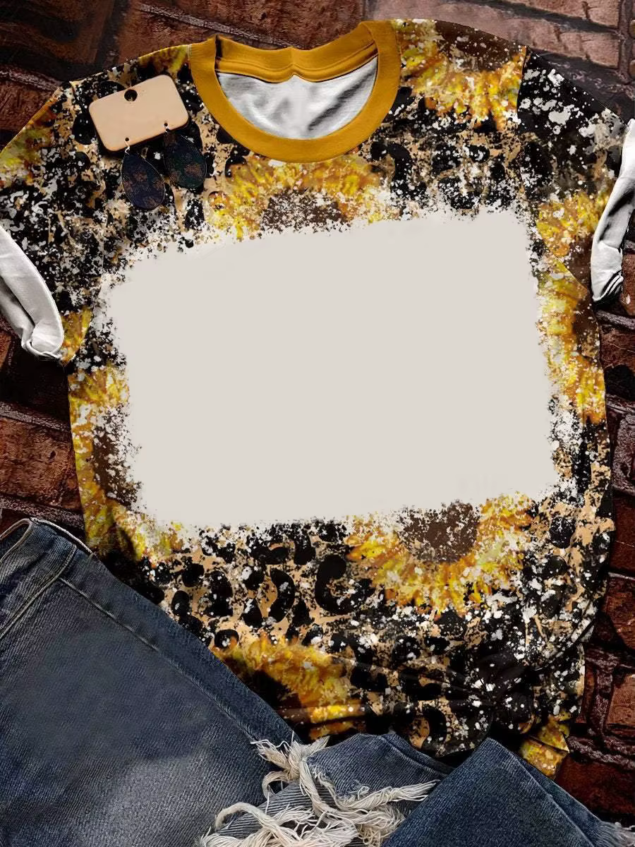 T-shirt à manches courtes en polyester pour sublimation