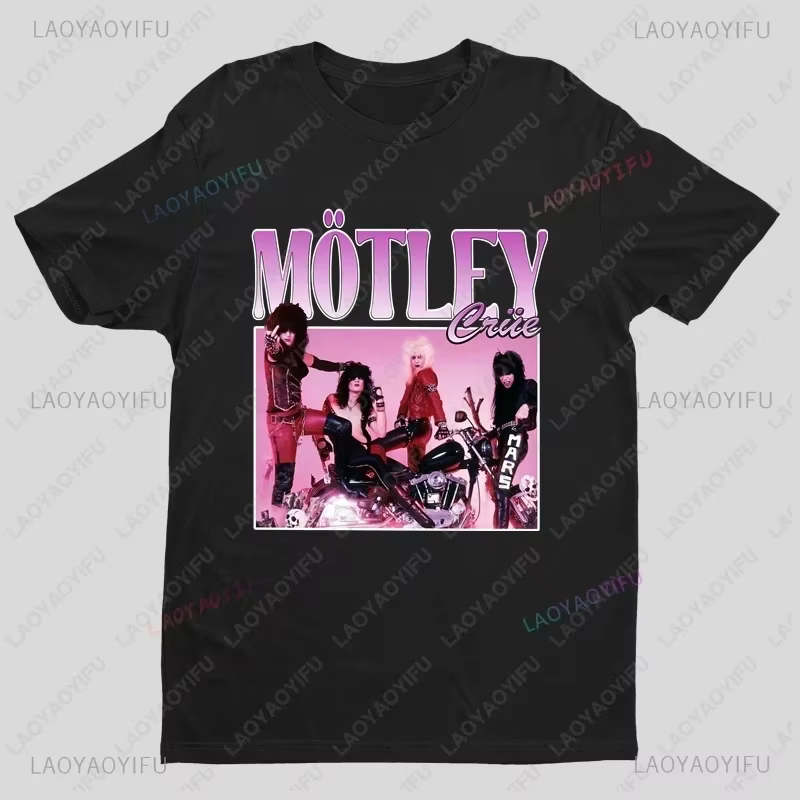 Vente Flash 2025 - Motley-Crue - T-shirt à manches courtes pour homme