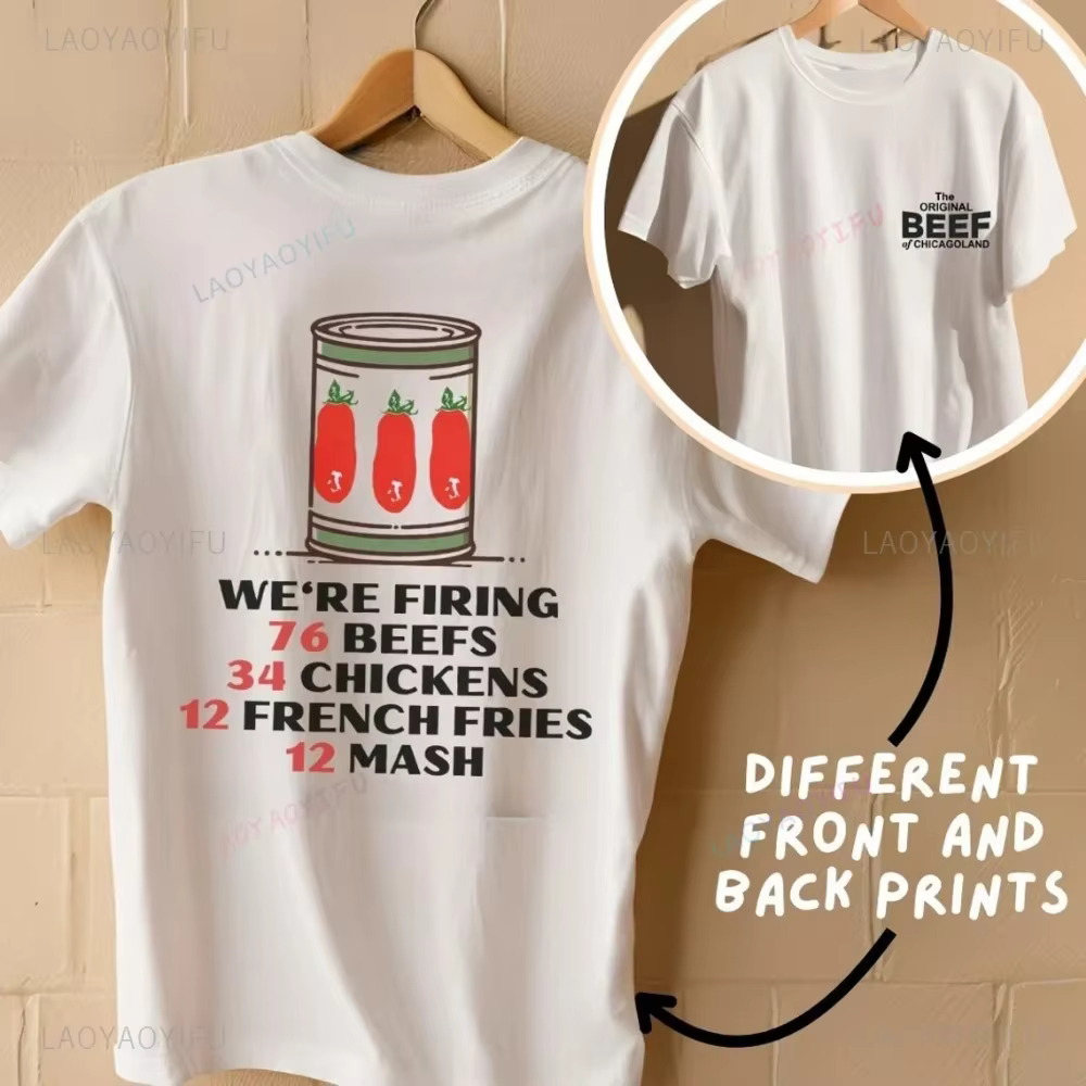 L'ours série TV t-shirt l'origine boeuf de Chicagoland chemise repas de famille Spaghetti Jeremy Allen Fans unisexe