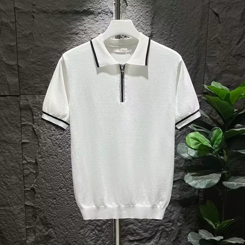 Polo de Luxe à Manches Courtes pour Homme