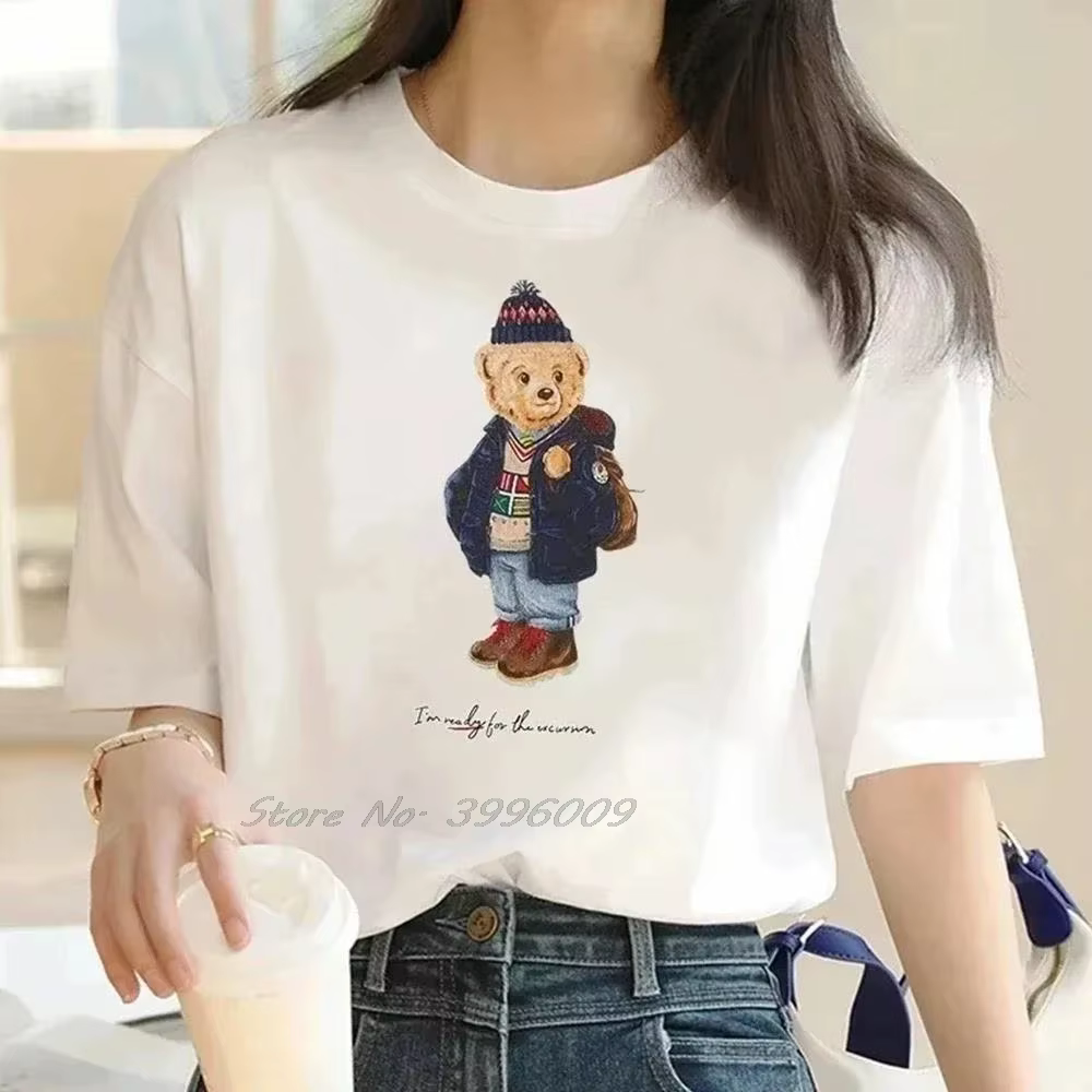 Ours imprimer marque de luxe T-Shirt décontracté mode femmes