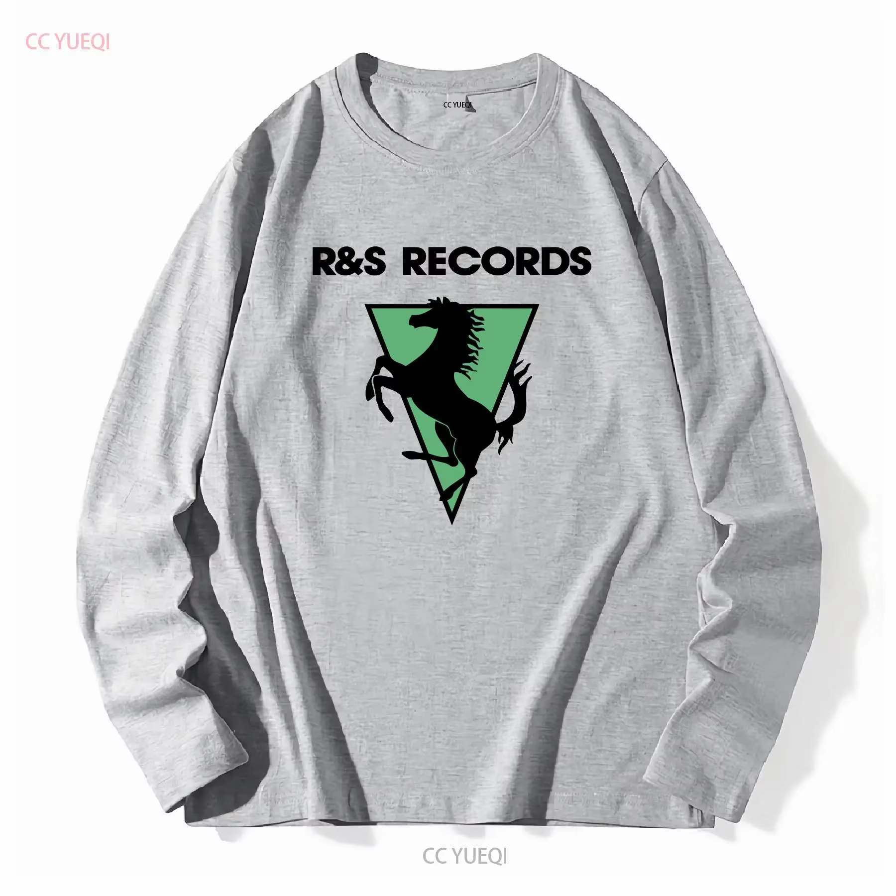 R S Records t-shirt Vintage maison musique manches longues ou courtes
